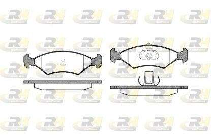 Brake Pad Set, disc brake Mazda 121,Ford Fiesta 86-01 e