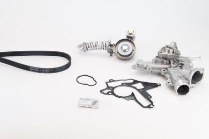 Water Pump + V-Ribbed Belt Kit -