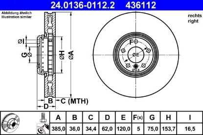 Brake Disc BMW - 34 10 6 898 726