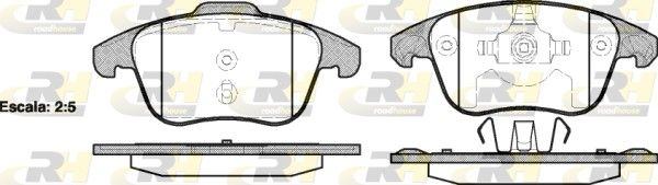 Brake Pad Set, disc brake PSA - 16 172 733 80