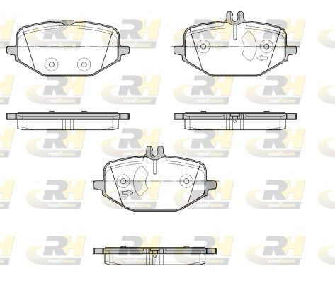 Brake Pad Set, disc brake MERCEDES-BENZ - 000 420 51 02