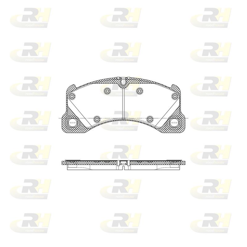Brake Pad Set, disc brake CAYENNE (92A) (06.2010-