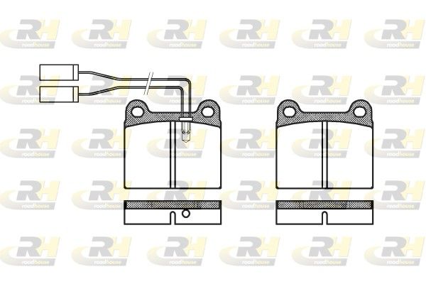 Brake Pad Set, disc brake ALFA ALFEA