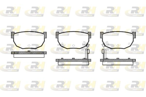 Brake Pad Set, disc brake Nissan BLUEBIRD,300ZX 84-90 t
