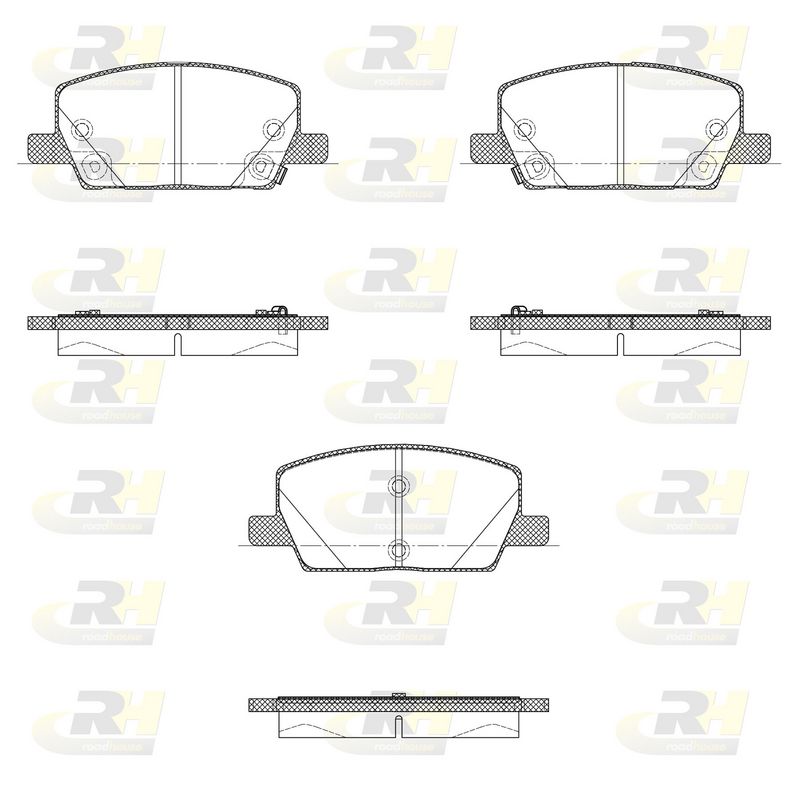Brake Pad Set, disc brake Opel Mokka 12-