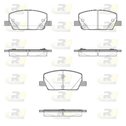 Brake Pad Set, disc brake Opel Mokka 12-