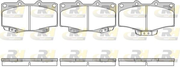 Brake Pad Set, disc brake TOYOTA - 04465-YZZAF