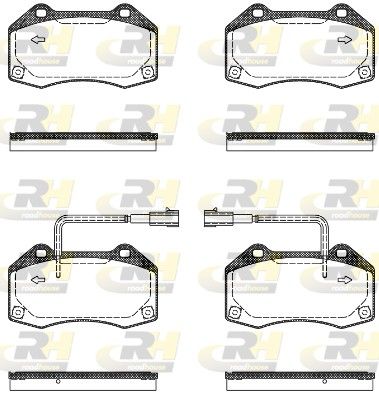 Brake Pad Set, disc brake Fiat 500 12- Brake Pad Set, disc brake Fiat 500 12-