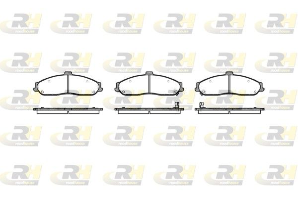 Brake Pad Set, disc brake Chevrolet Corvette 97- esim. Brake Pad Set, disc brake Chevrolet Corvette 97- esim.