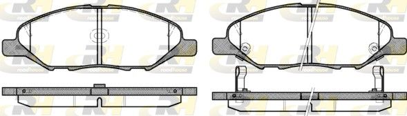 Brake Pad Set, disc brake NISSAN - AY040-NS110