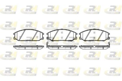 Brake Pad Set, disc brake Hyundai SanTA FE 01- esim.