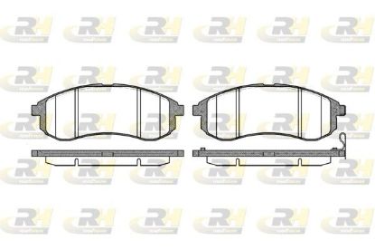 Brake Pad Set, disc brake MITSUBISHI - MN102622