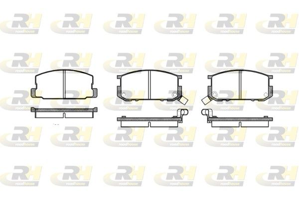Brake Pad Set, disc brake Daihatsu,Toyota COROLLA -87 e Brake Pad Set, disc brake Daihatsu,Toyota COROLLA -87 e