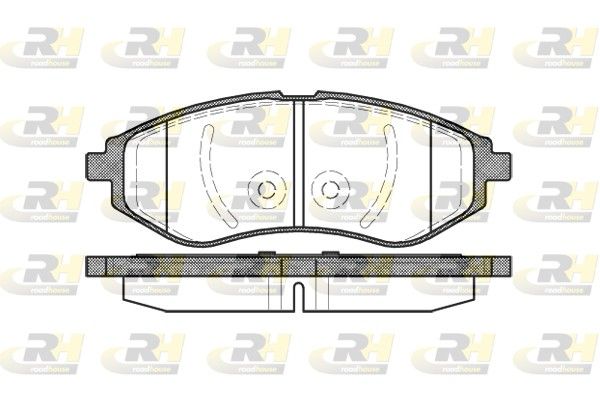 Brake Pad Set, disc brake Daewoo KALOS 02- esim.
