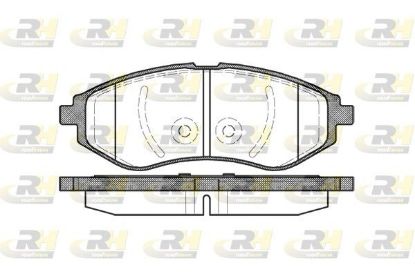 Brake Pad Set, disc brake Daewoo KALOS 02- esim.