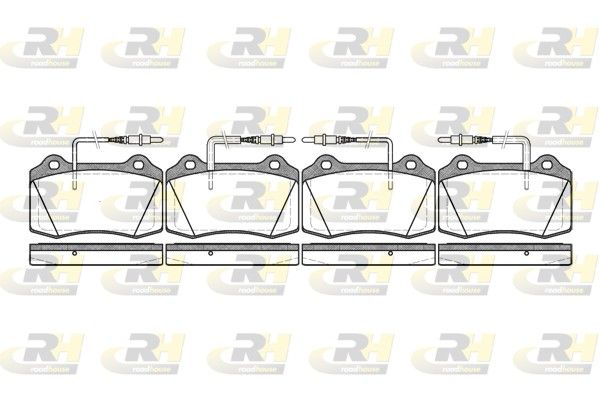 Brake Pad Set, disc brake Peugeot 406 95-04 esim.