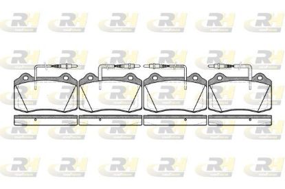 Brake Pad Set, disc brake Peugeot 406 95-04 esim.