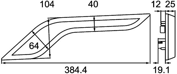 Trim Cover, tail light -