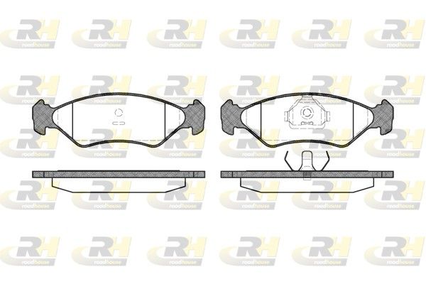 Brake Pad Set, disc brake Ford FIESTA,PUMA 89-00 esim. Brake Pad Set, disc brake Ford FIESTA,PUMA 89-00 esim.