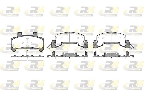 Brake Pad Set, disc brake Chevrolet Beretta 3,1 84-91 e Brake Pad Set, disc brake Chevrolet Beretta 3,1 84-91 e