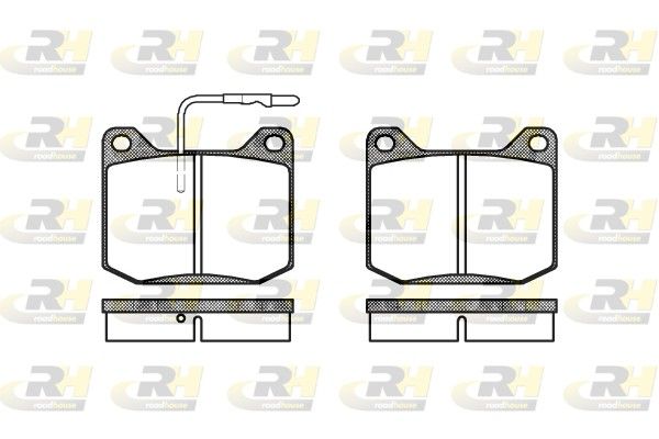 Brake Pad Set, disc brake Peugeot 504 68-77 esim.