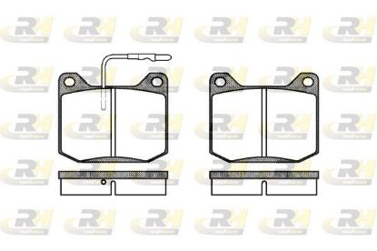 Brake Pad Set, disc brake Peugeot 504 68-77 esim. Brake Pad Set, disc brake Peugeot 504 68-77 esim.