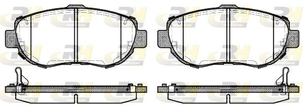 Brake Pad Set, disc brake Lexus GS/IS 97- esim.