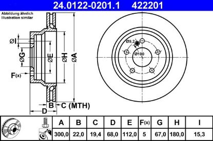 Brake Disc MERCEDES-BENZ - 211 423 09 12