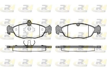 Brake Pad Set, disc brake GENERAL MOTORS - 93176120