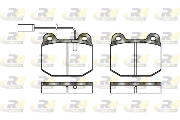 Brake Pad Set, disc brake ALFA 75 esim.89-92 Brake Pad Set, disc brake ALFA 75 esim.89-92