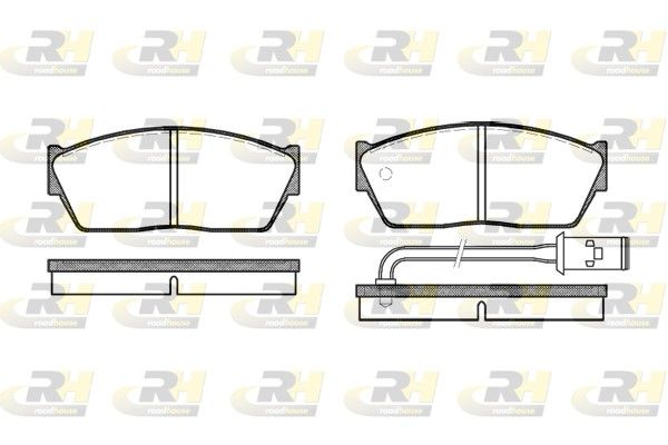 Brake Pad Set, disc brake Rover 200 85-89 esim. Brake Pad Set, disc brake Rover 200 85-89 esim.