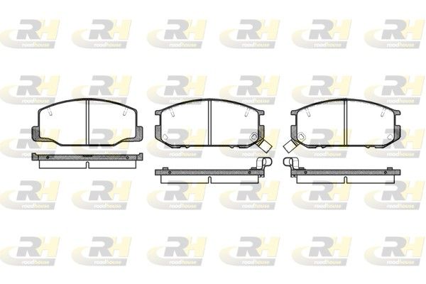 Brake Pad Set, disc brake Toyota PREVIA,CELICA 82-86esi Brake Pad Set, disc brake Toyota PREVIA,CELICA 82-86esi