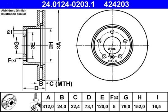 Brake Disc BMW - 34 11 6 855 692
