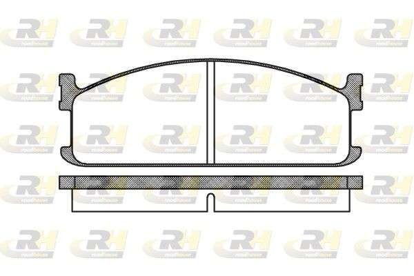 Brake Pad Set, disc brake ISUZU WFR VAN,MIDI V 85-90 es Brake Pad Set, disc brake ISUZU WFR VAN,MIDI V 85-90 es