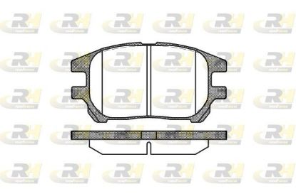 Brake Pad Set, disc brake Lexus RX 300 02-03 esim.