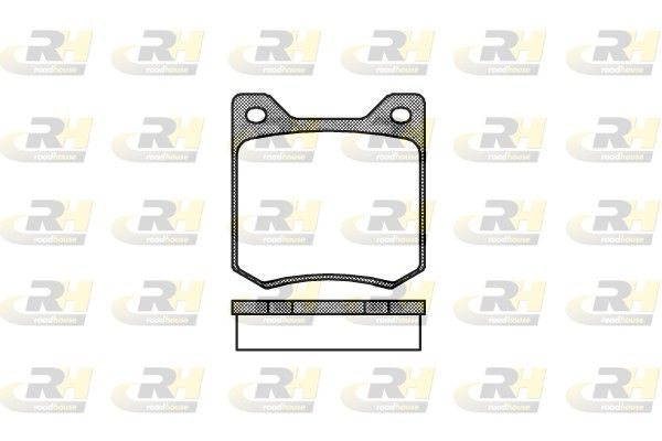 Brake Pad Set, disc brake Peugeot 204 75-76 esim. Brake Pad Set, disc brake Peugeot 204 75-76 esim.