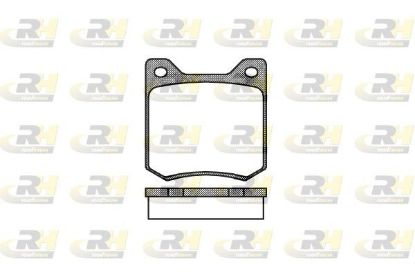 Brake Pad Set, disc brake Peugeot 204 75-76 esim. Brake Pad Set, disc brake Peugeot 204 75-76 esim.