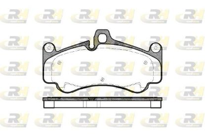 Brake Pad Set, disc brake Porsche 911 01-03 esim.
