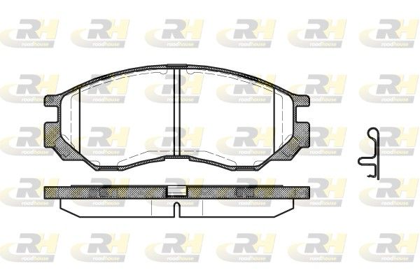 Brake Pad Set, disc brake MitsubishiL200 96-01 esim.