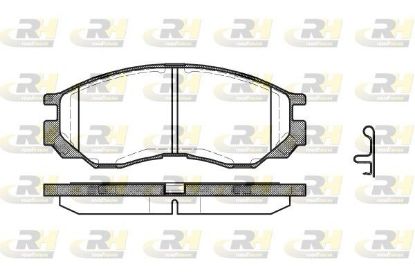 Brake Pad Set, disc brake MitsubishiL200 96-01 esim. Brake Pad Set, disc brake MitsubishiL200 96-01 esim.