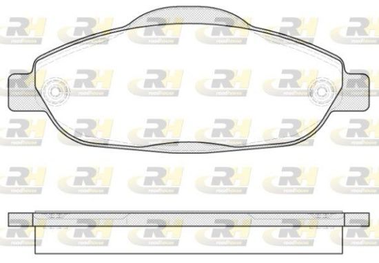 Brake Pad Set, disc brake PSA - 16 132 593 80