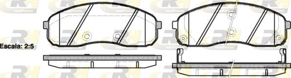 Brake Pad Set, disc brake KIA - 0K58A-3323Z
