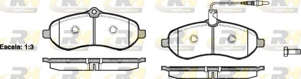 Brake Pad Set, disc brake PSA - 16 231 603 80