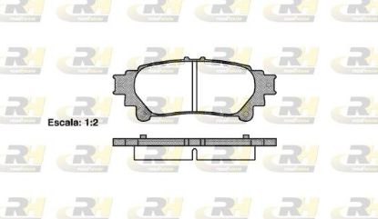 Brake Pad Set, disc brake TOYOTA - 04466-0E010