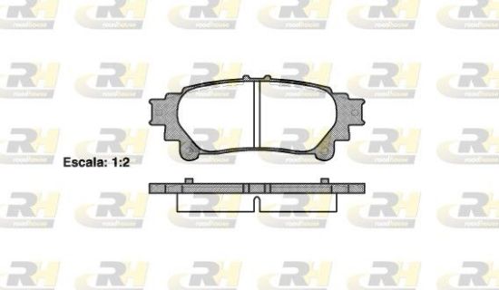 Brake Pad Set, disc brake TOYOTA - 04466-0E010