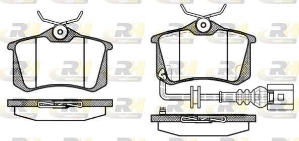 Brake Pad Set, disc brake GOLF V,Audi A3, 03- tagum.