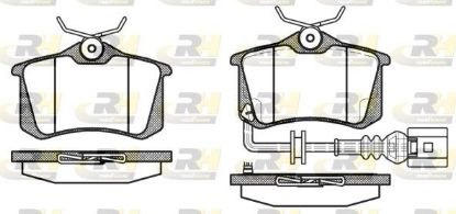 Brake Pad Set, disc brake GOLF V,Audi A3, 03- tagum.