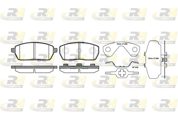 Brake Pad Set, disc brake Opel Rascal 95- esim.