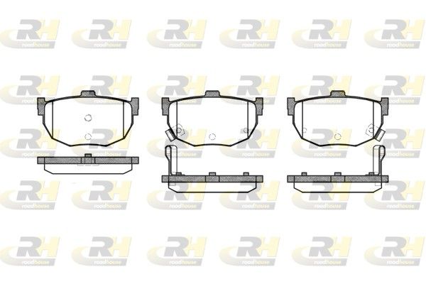 Brake Pad Set, disc brake Nissan MAXIMA 89-91 esim. Brake Pad Set, disc brake Nissan MAXIMA 89-91 esim.
