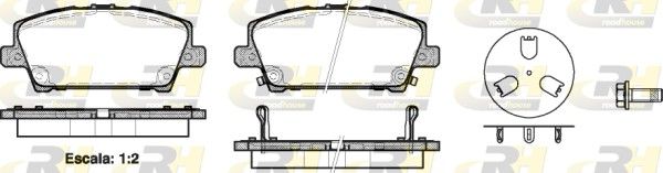 Brake Pad Set, disc brake HONDA - 45022-SMG-E00
